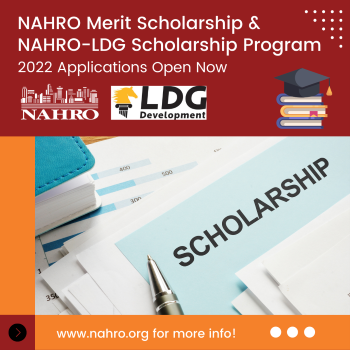 NAHRO Merit Scholarship and NAHRO-LDG Scholarship Program Applications 2022 Applications Open Now
