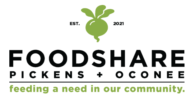Est. 2021 Foodshare Pickens and Oconee. Feeding a need in our community.